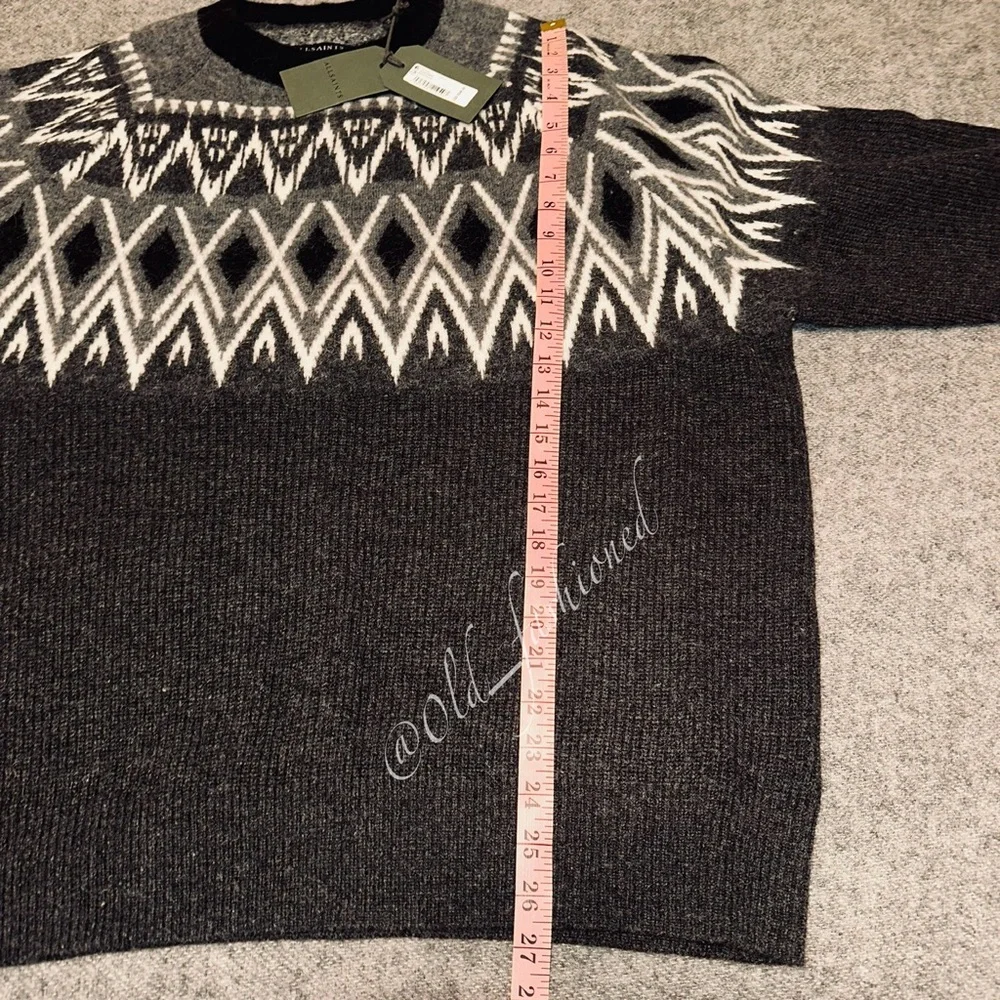 ALL SAINTS Wool Ace Fair Isle Oversized Sweater